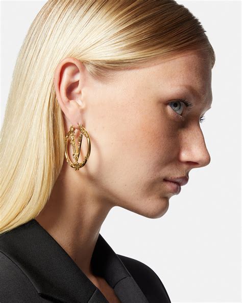 versace store womens native earrings|Versace earrings farfetch.